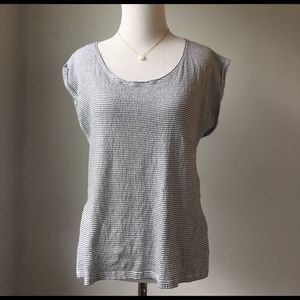 ZARA TRF Small striped Tshirt Top